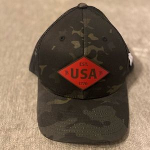USA Black Camo SnapBack